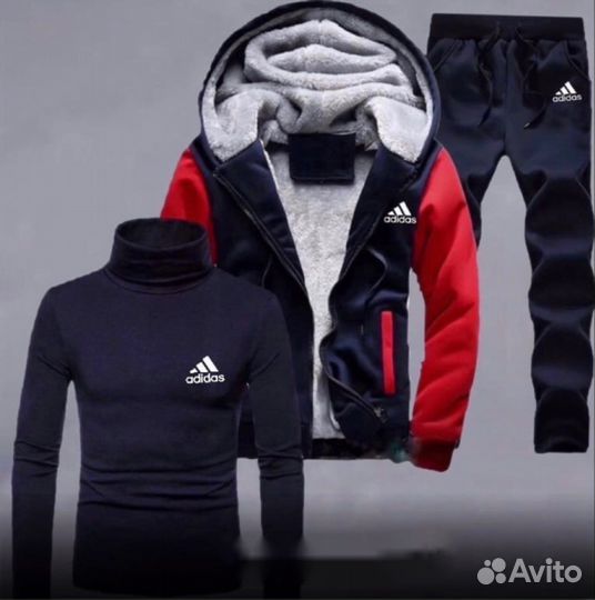 Спортивный костюм тройка на флисе