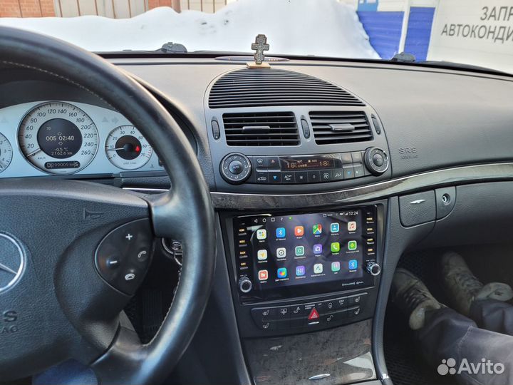 Android магнитола для Mercedes E W211, есть Teyes
