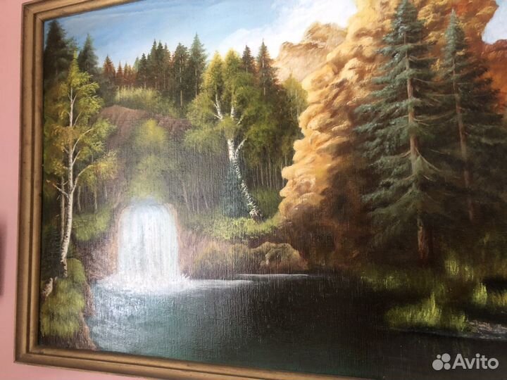 Картина маслом на холсте, большая, 1,75*0,92