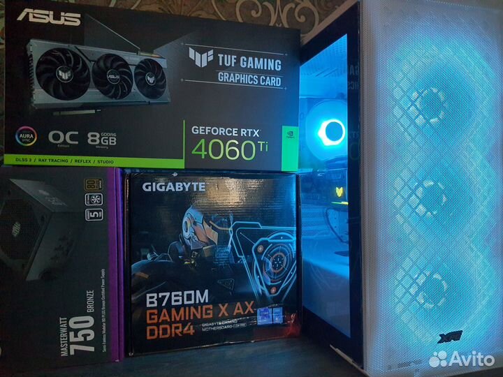 Мощный Пк RTX4060Ti TUF Gaming+ Core i5 13400F