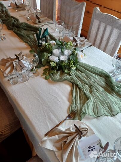 Искусственные цветы и свадебный декор для столов