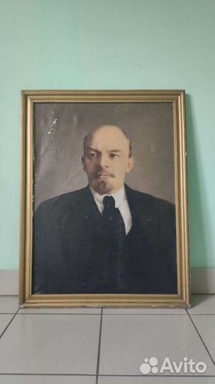 Портрет Ленина В.И. на холсте