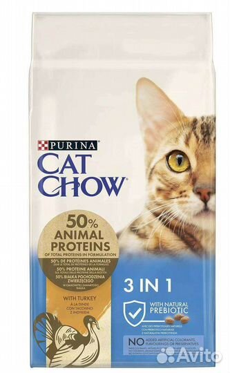 Корм для кошек Cat Chow 3-1,15кг