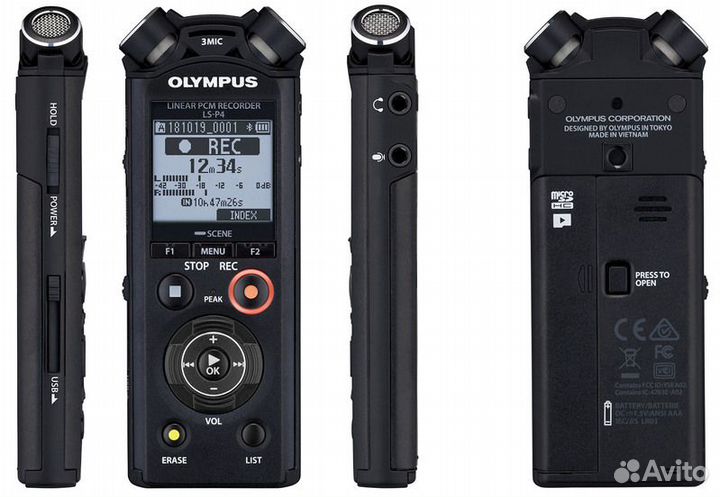 Рекордер Olympus LS-P4 + подвес Olympus SM2