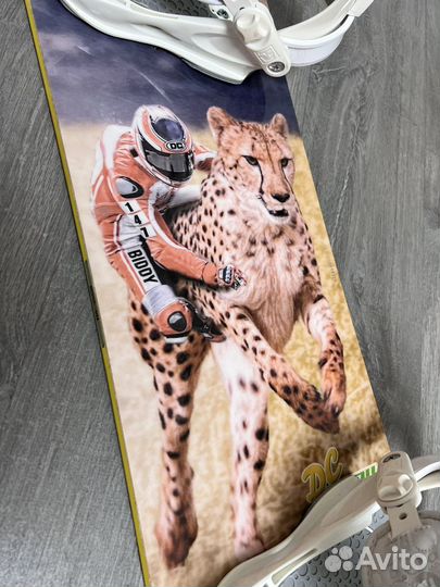 Сноуборд комплект DC Biddy 147 + Union S/M идеал