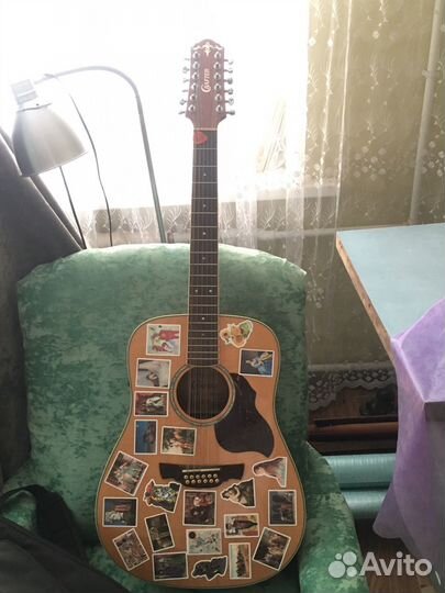 Полуакустическая 12 струнная гитара crafter