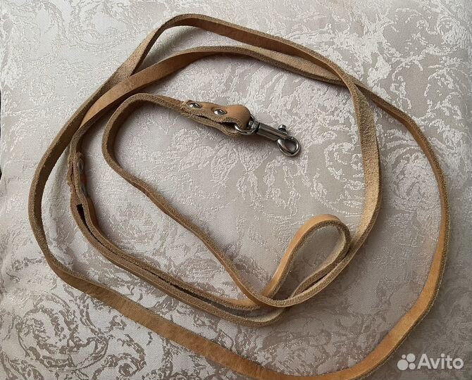 Поводок для собак 1,5 m кожа нат