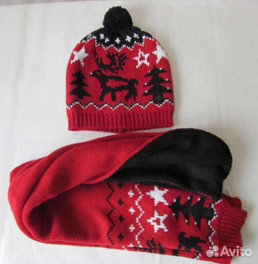 Вязаная шапка и шарф Luhta