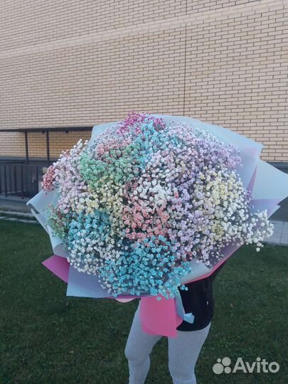 Букет гигант из гипсофилы, доставка