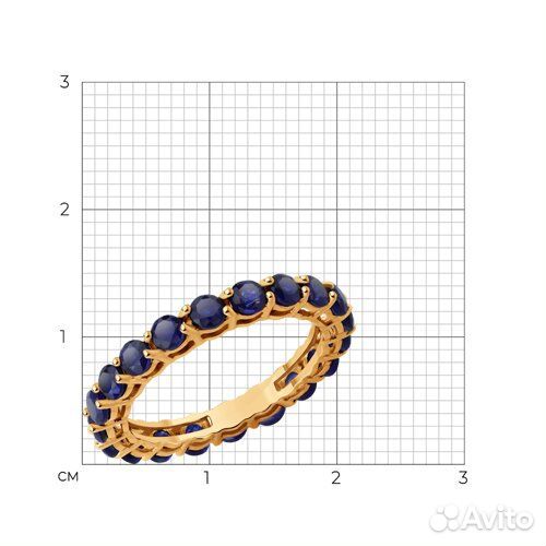 Кольцо sokolov из золота, 2011340, р.18