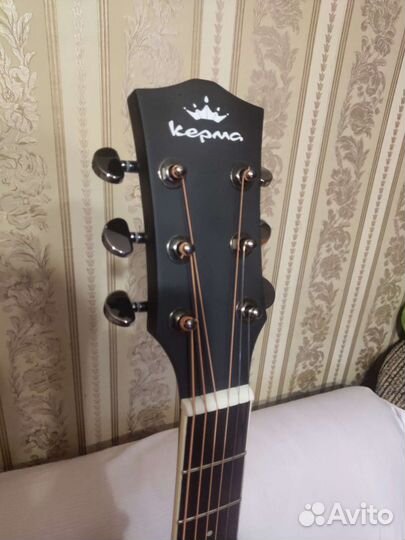 Трансакустическая гитара kepma(датчик double)