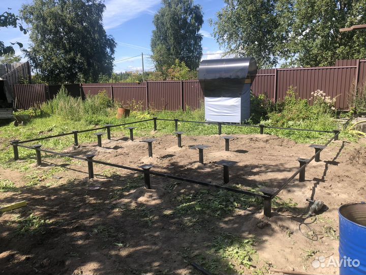 Сваи винтовые 57-133 под ключ