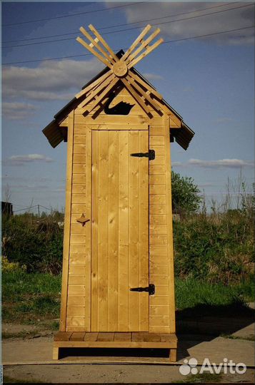 Дачный туалет с декором и установкой ULS