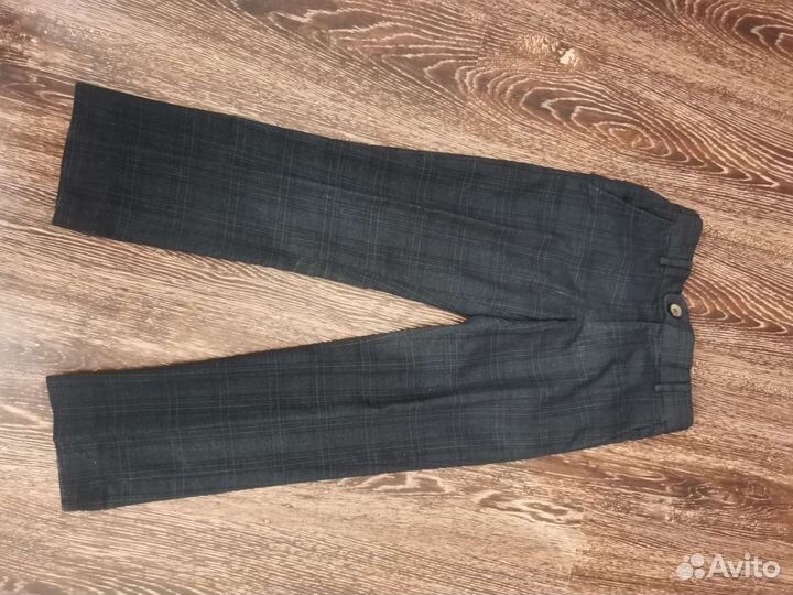 Костюм школьный 134 Junior Republic синий в клетку