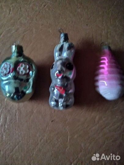 Ёлочные игрушки СССР времён 1950-60год