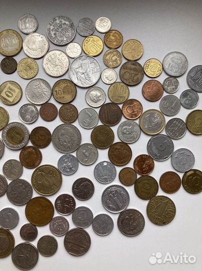 Монеты одним лотом 94 штуки