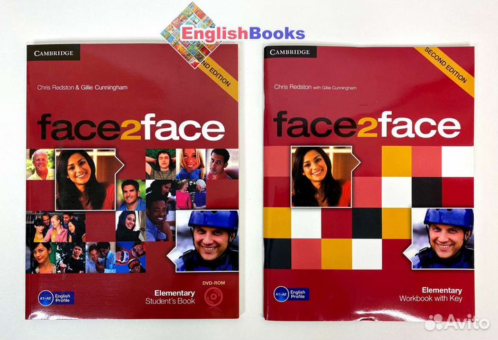 Face2face 2ed elementary комплект (SB,WB,CD) новые