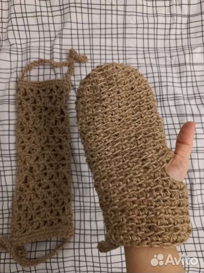 Эко мочалка ручной работы