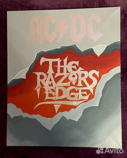 Картина ручной работы AC DC, “The razors edge”