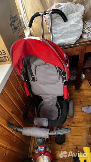 Детский велосипед с ручкой бу