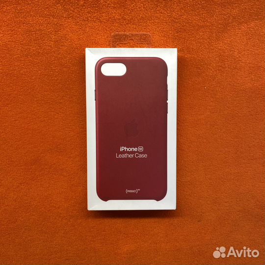 iPhone SE Leather Case Red (New)