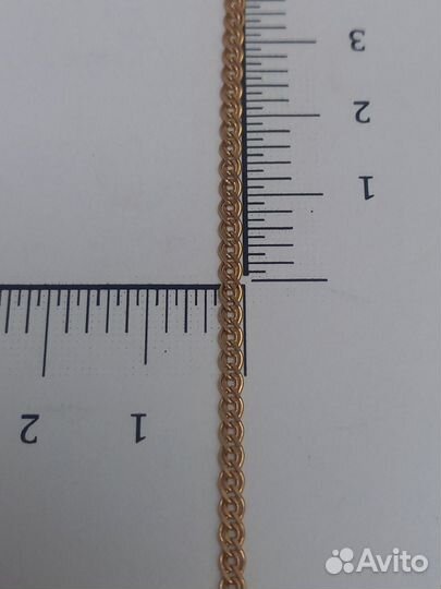 Золотая цепь нонна 46см. Арт153