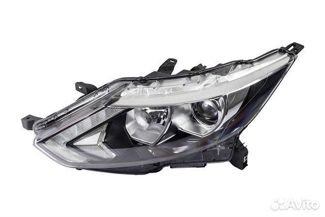 Фара левая диодная полоса 14-17г на Nissan Qashqai 2014 - н.в. (J11 )