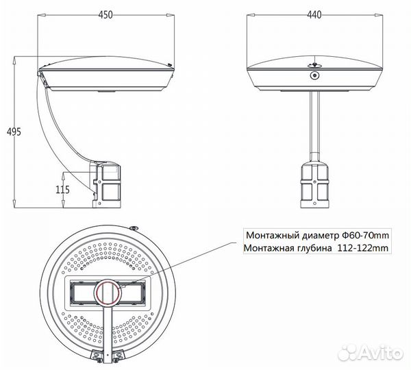 Парковый светодиодный светильник Auro-Garden-1