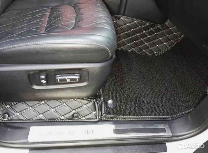 3Д коврики из экокожи toyota land cruiser 200