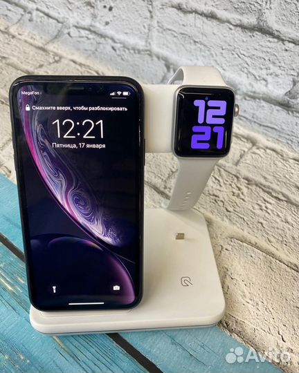 Док-станция 3 в 1 iPhone/Apple Watch/AirPods