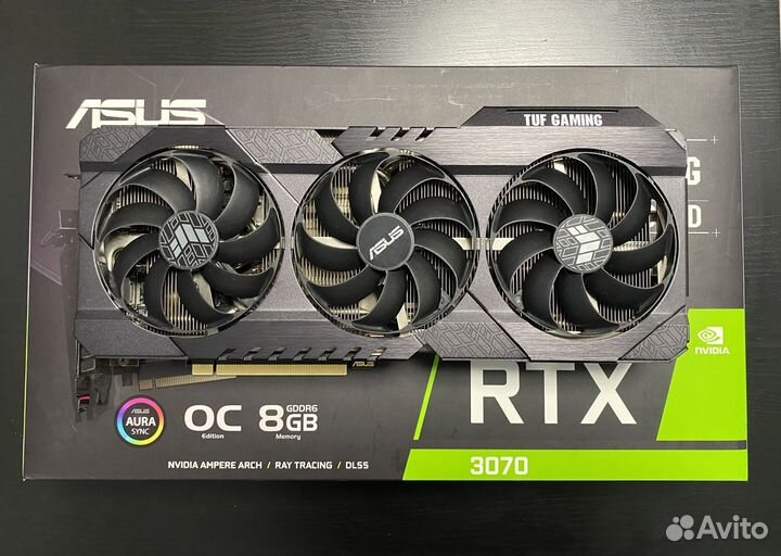 Видеокарта RTX 3070 asus TUF gaming