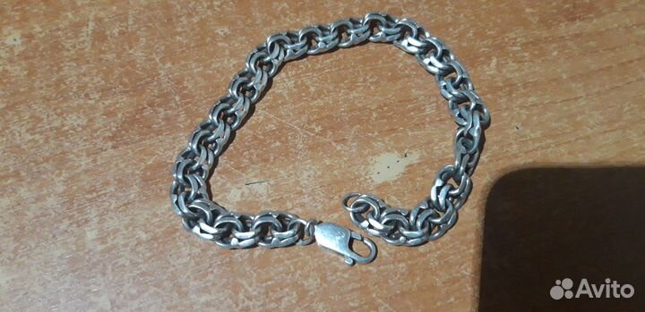 Серебряный браслет мужской 925