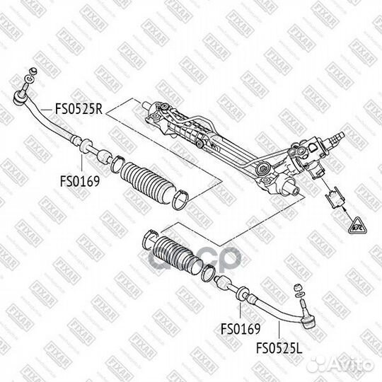 Наконечник рулевой тяги левый BMW 5(E39) 95