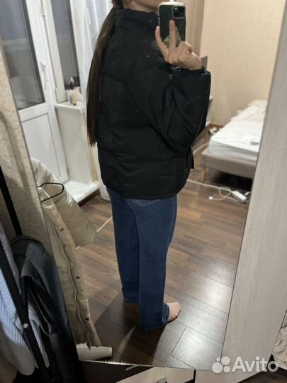 Куртка женская черная oversize M