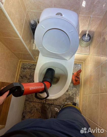 Устранение засоров труб Прочистка канализации 24/7