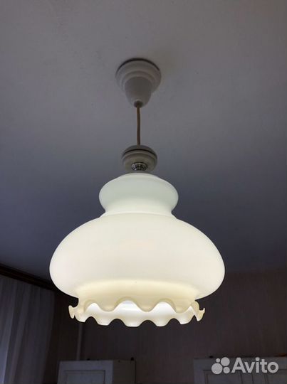 Люстра стеклянная