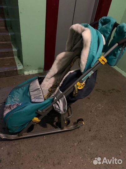 Детские санки коляска ника