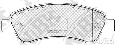 Колодки тормозные дисковые PN0475 NiBK