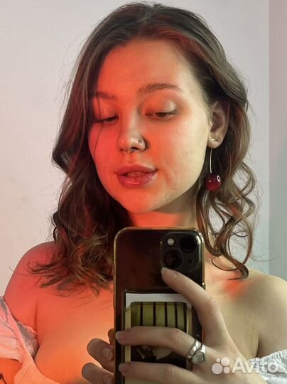 Серьги Вишенки