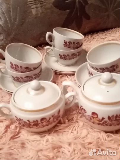 Фруктовница, чайный сервиз, селедочницы СССР