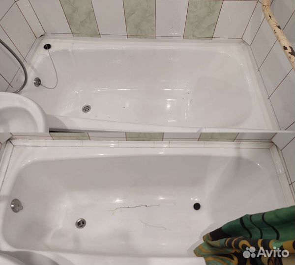 Реставрация ванн жидким акрилом сантехник