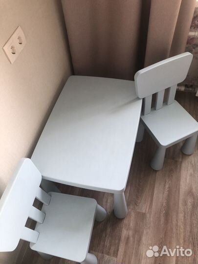 Стол и стул стулья IKEA икея маммут