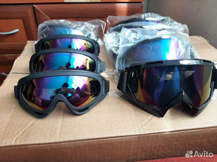 Защитная маска для лица мото очки