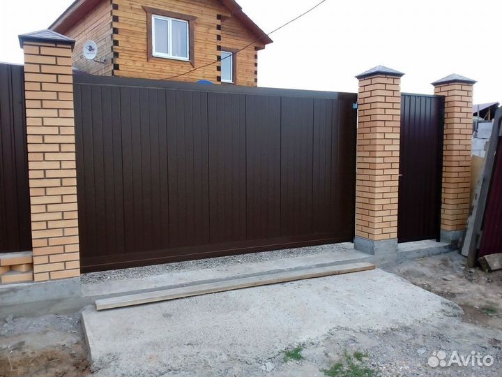 Откатные ворота под ключ