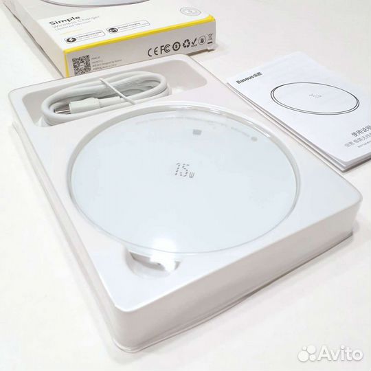 Беспроводное зарядное Baseus Simple (новое) 15Вт
