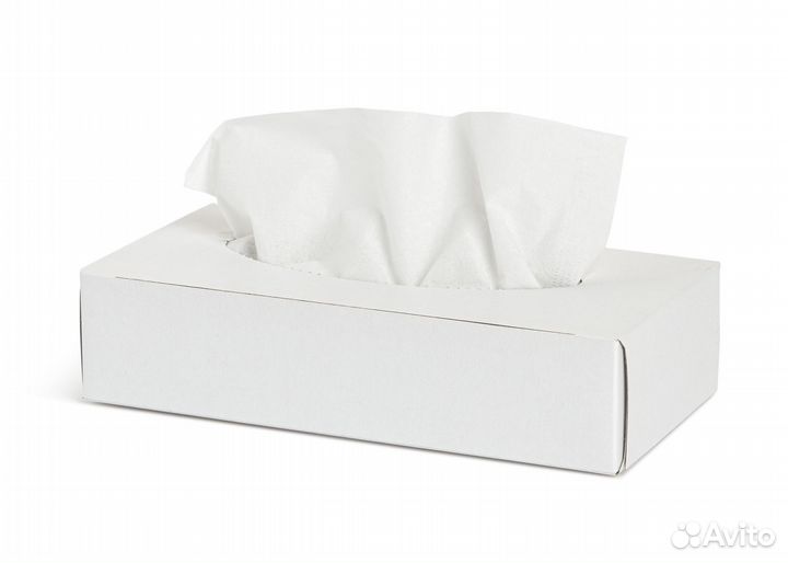 Салфетки косметические 2сл 100шт в картонном боксе