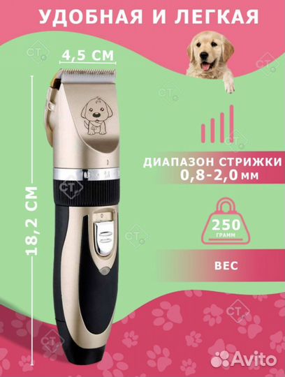 Машинка для стрижки животных, собак и кошек