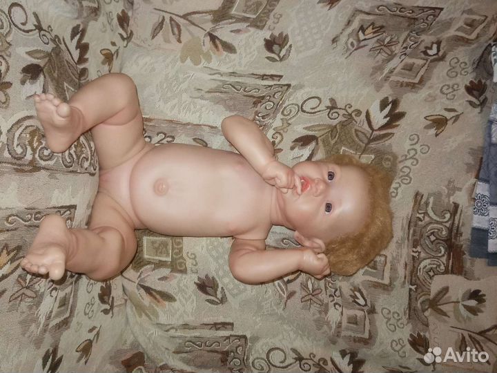 Кукла реборн девочка 60 см с волосами