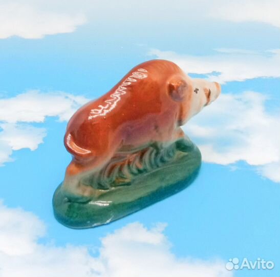 Кабанчик сувенир + мандарин (мыльный сувенир ручн)