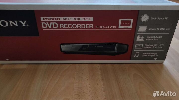Dvd recorder Sony RDR-AT200,новый